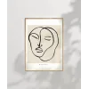 Minimalist Portre Sanat Poster