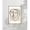 Minimalist Portre Sanat Poster