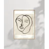 Minimalist Portre Sanat Poster