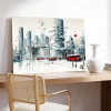 Modern Şehir Karmaşası Kanvas Tablo
