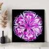 Mor Çiçeğin Büyüsü Kanvas Tablo