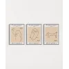 Musée dOrsay İlhamlı Picasso Hayvan Çizimleri 3lü Poster