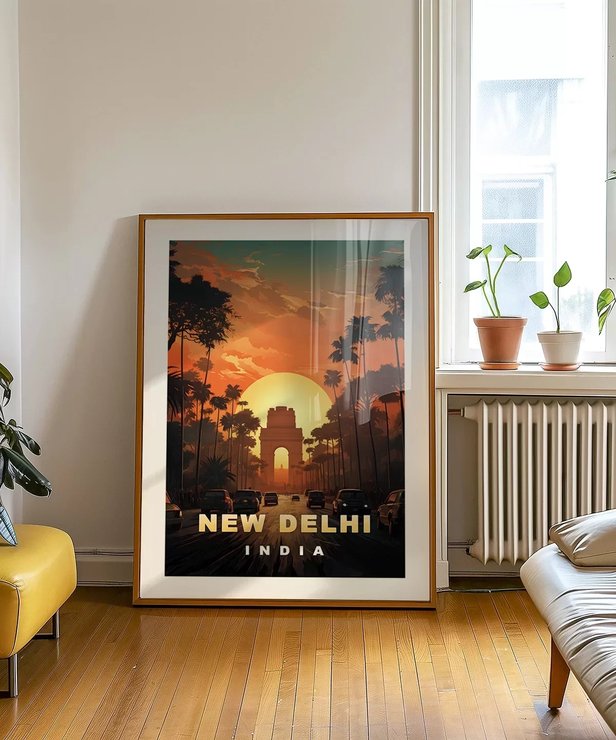 New Delhi Gün Batımı Poster