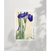 Ohara Koson Mavi Irisler Poster