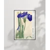 Ohara Koson Mavi Irisler Poster