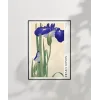 Ohara Koson Mavi Irisler Poster
