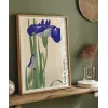 Ohara Koson Mavi Irisler Poster