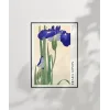 Ohara Koson Mavi Irisler Poster