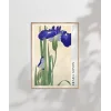 Ohara Koson Mavi Irisler Poster