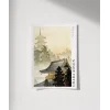 Ohara Koson Pagoda ve Gökkuşağı Poster