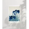 Ohara Koson Süsen Çiçekleri 2 Poster
