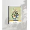 Paul Cézanne Rokoko Vazoda Çiçekler 2 Poster