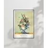 Paul Cézanne Rokoko Vazoda Çiçekler 2 Poster