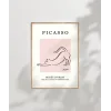 Pembe Arka Planlı Picasso Çizim Poster