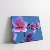 Pembe Çiçekler Kanvas Tablo