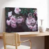 Pembe Güller Tarlası Kanvas Tablo