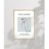 Picasso Stil Soyut Kuş Çizimi Poster