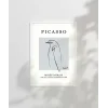 Picasso Stil Soyut Kuş Çizimi Poster