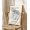 Picasso Stil Soyut Kuş Çizimi Poster
