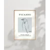 Picasso Stil Soyut Kuş Çizimi Poster