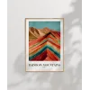 Rainbow Mountains Peru Poster
