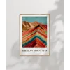 Rainbow Mountains Peru Poster