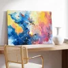 Renkli Dalgalar Kanvas Tablo