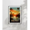 San Diego Gün Batımı Poster
