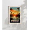 San Diego Gün Batımı Poster