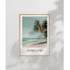 Sandy Lane Barbados Tropik Sahil Poster
