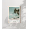Sandy Lane Barbados Tropik Sahil Poster