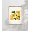 Sarı Çiçek Deseni Poster