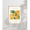 Sarı Çiçek Deseni Poster