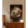 Sevimli Golden Köpek Poster
