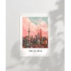 Shanghai Gökyüzüne Yükselen Şehir Poster