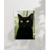 Siyah Kedi Portresi Poster