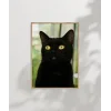 Siyah Kedi Portresi Poster