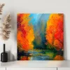 Sonbahar Yangını Kanvas Tablo