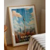 Sonbaharda Berlin Gökyüzü Poster
