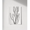 Soyut Bitki Formları Grafik Sanat Poster