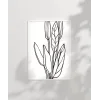 Soyut Bitki Formları Grafik Sanat Poster