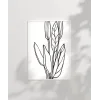 Soyut Bitki Formları Grafik Sanat Poster