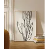 Soyut Bitki Formları Grafik Sanat Poster