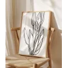 Soyut Bitki Formları Grafik Sanat Poster