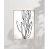 Soyut Bitki Formları Grafik Sanat Poster