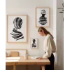 Soyut İnsan Silüetleri 3lü Poster