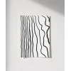 Soyut Siyah-Beyaz Çizgisel Poster