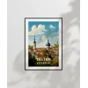 Tallinn Tarihi Şehir Manzarası Poster