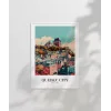 Tarihi Quebec Şehir Baskısı Poster