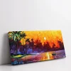 Tropik Günbatımı Kanvas Tablo